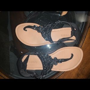 Jeweled thong sandals